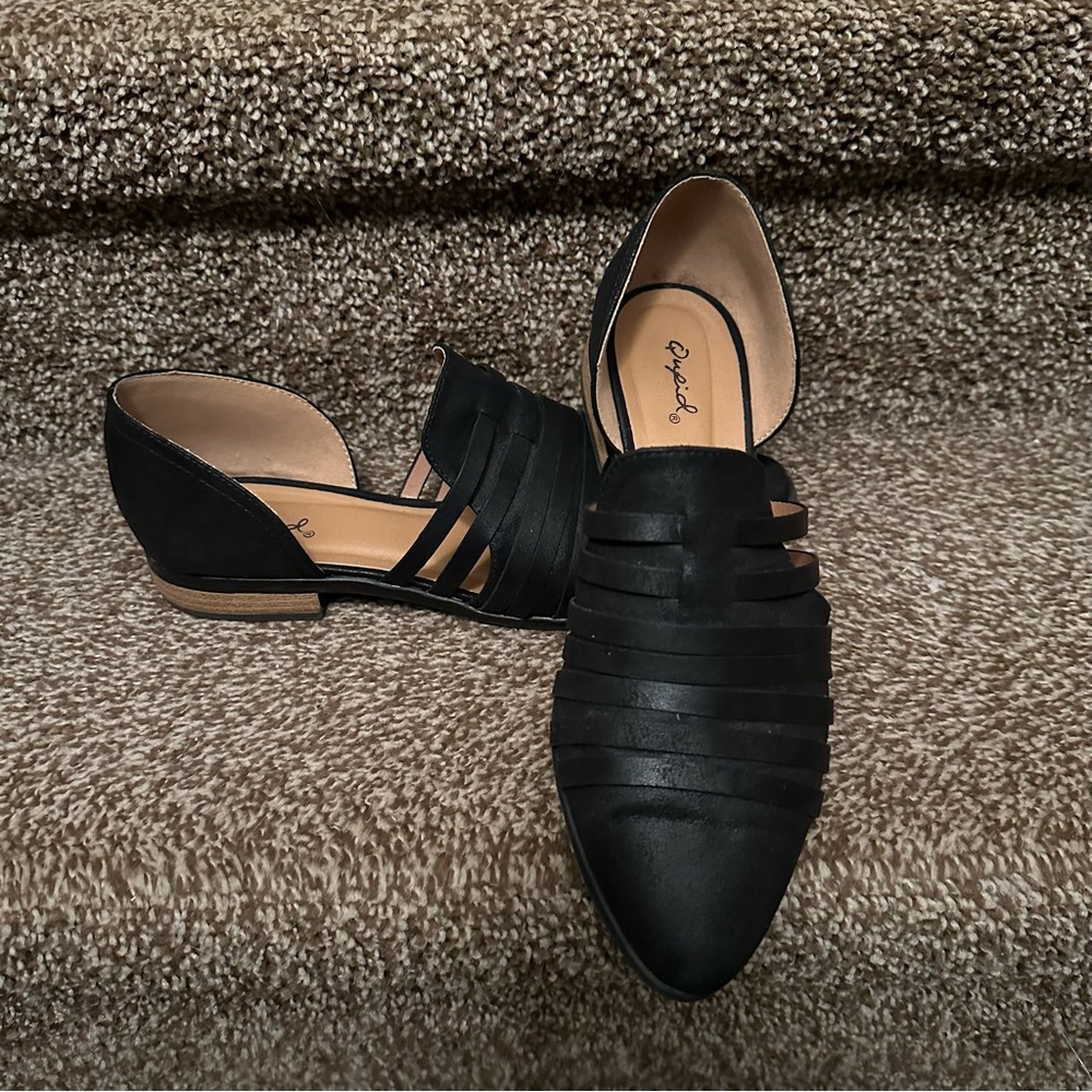 Quips Slip On Black Shoes 8.5